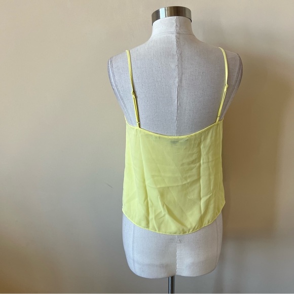Vince Scoop-neck Camisole Top in Lemon Glow 17676 - Picture 4 of 9